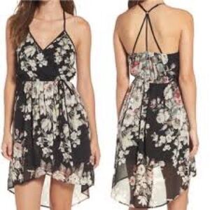BOG Collective Floral Little Black Dress‎